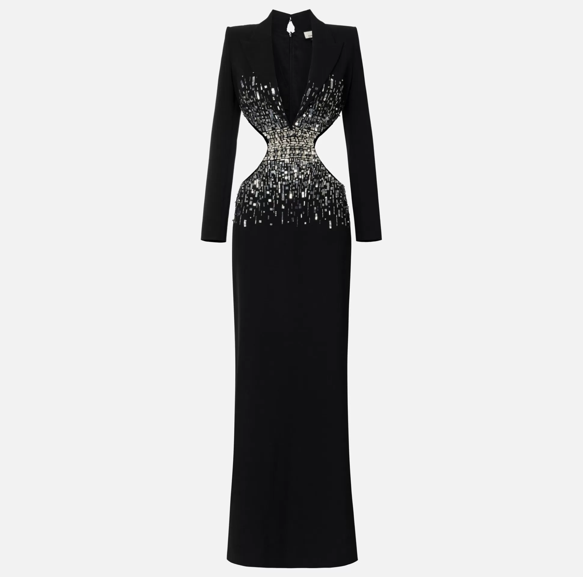 Elisabetta Franchi Abiti^Abito Red Carpet In Crepe Con Cut Out E Ricamo