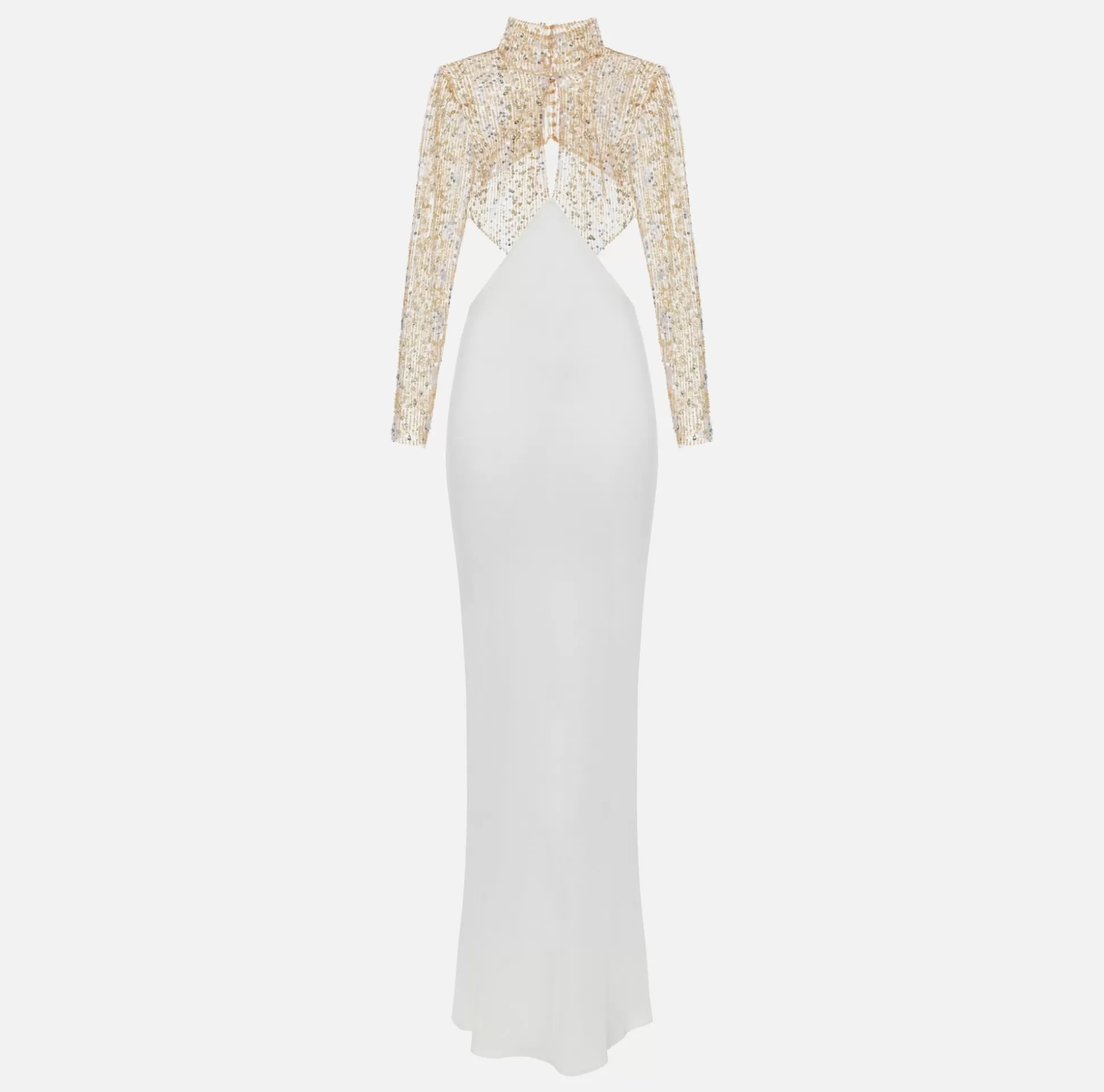 Elisabetta Franchi Abiti^Abito Red Carpet In Jersey Con Corpetto Ricamato