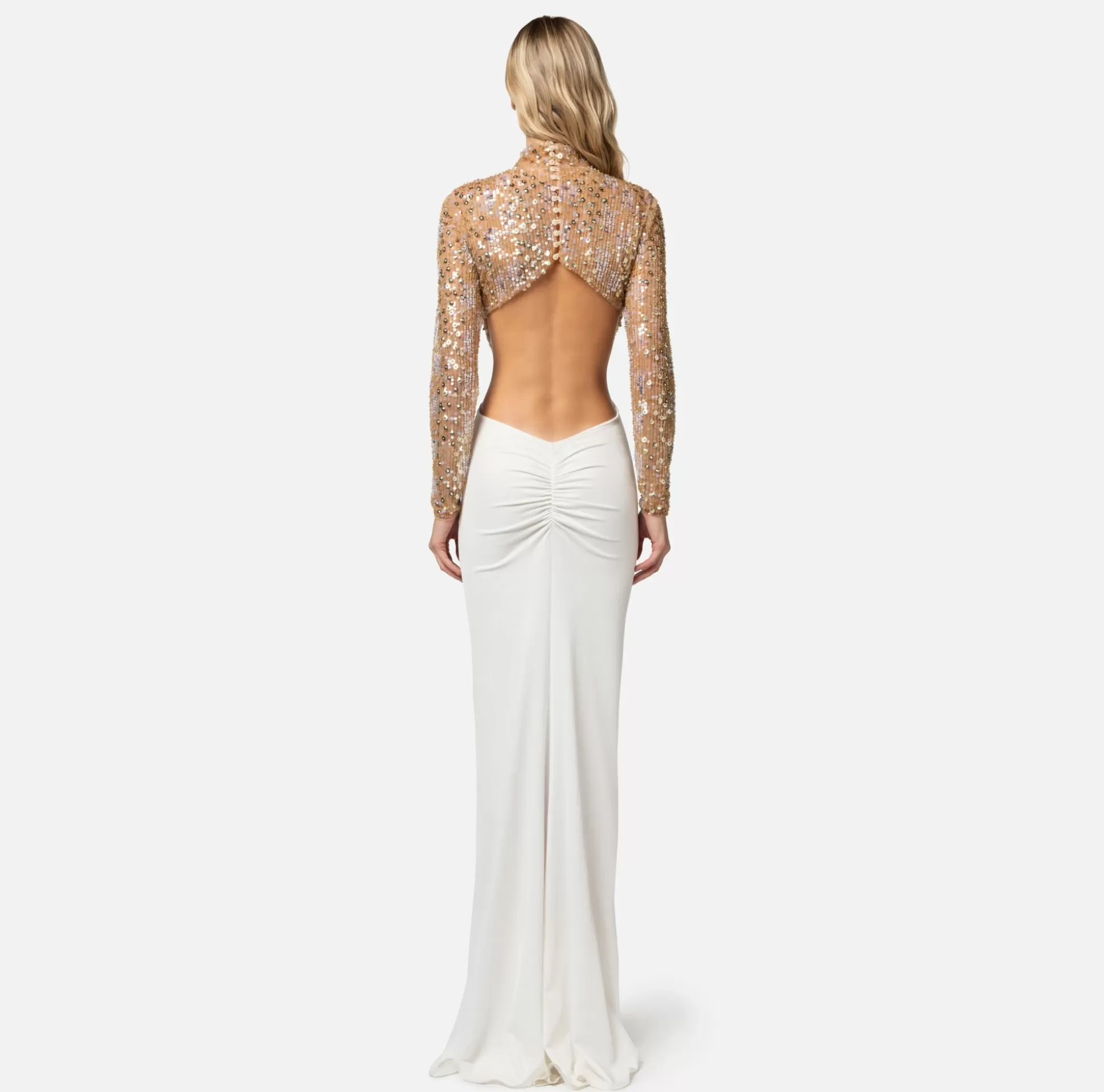 Elisabetta Franchi Abiti^Abito Red Carpet In Jersey Con Corpetto Ricamato