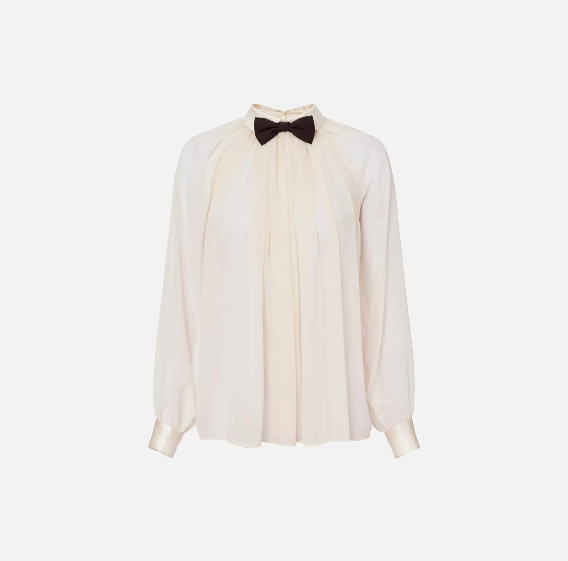 Elisabetta Franchi Camicie E Bluse^Blusa In Georgette Con Papillon