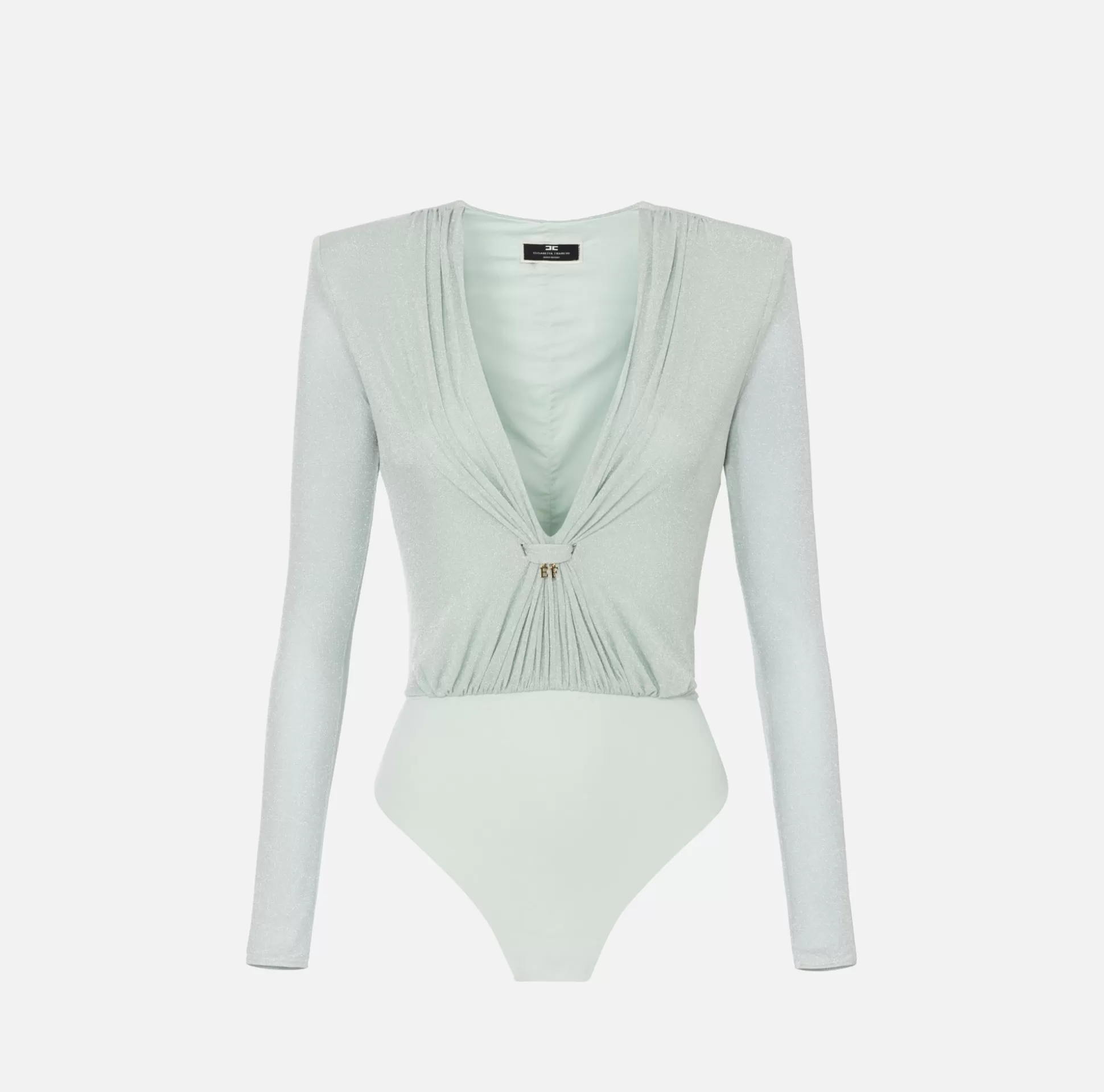 Elisabetta Franchi Top, T-Shirt & Body^Body In Jersey Lurex Con Scollatura