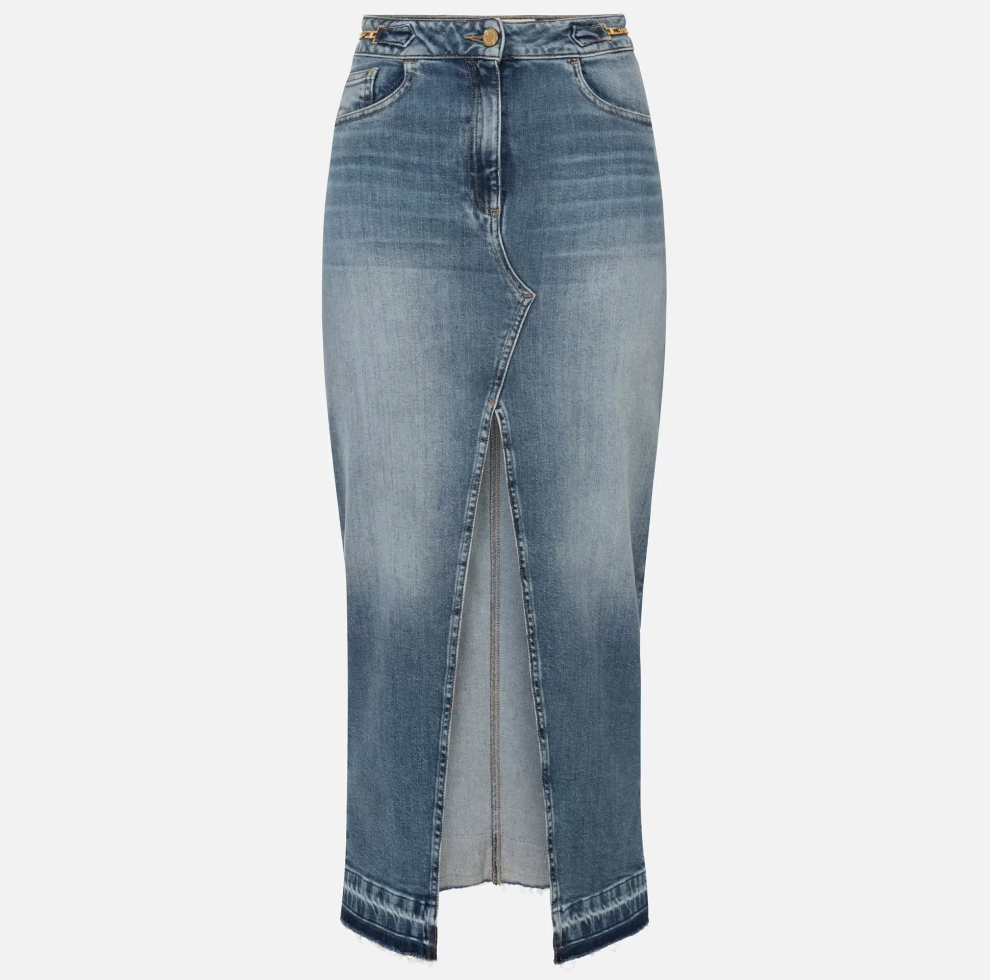 Elisabetta Franchi Gonne^Gonna Lunga In Denim