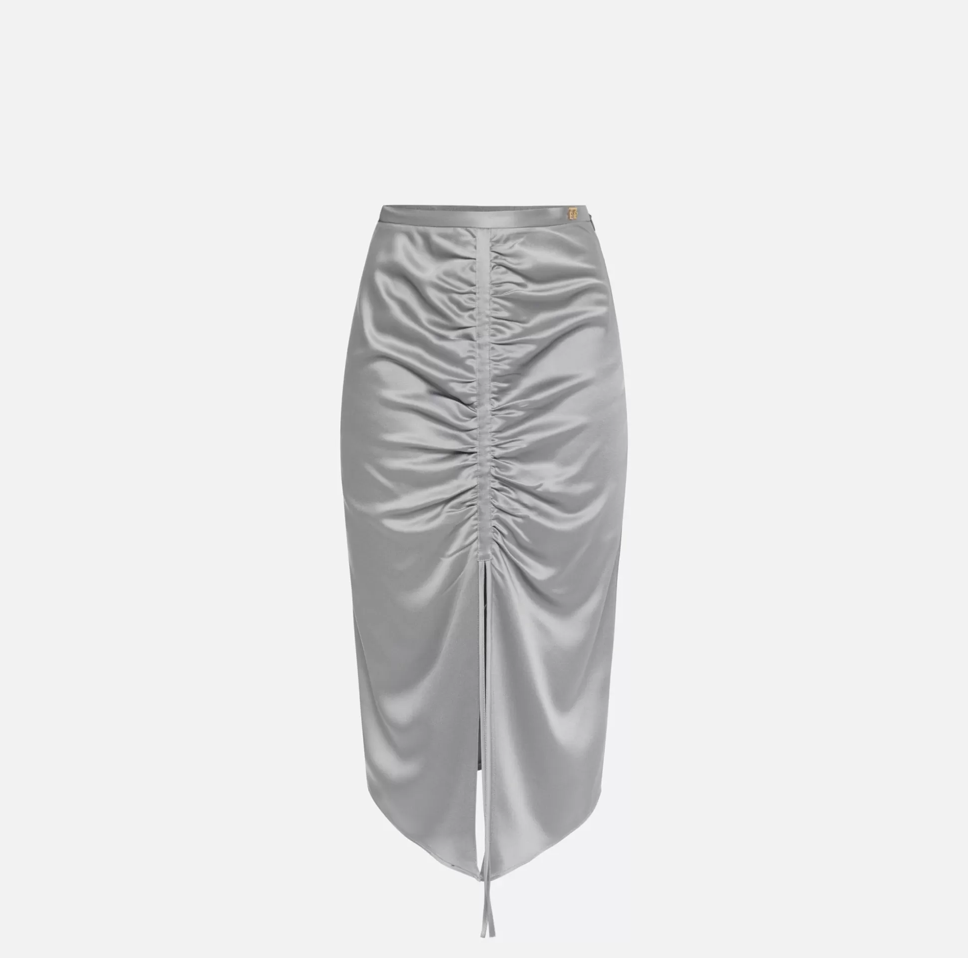 Elisabetta Franchi Gonne^Gonna Midi In Crepe Satin Drappeggiata