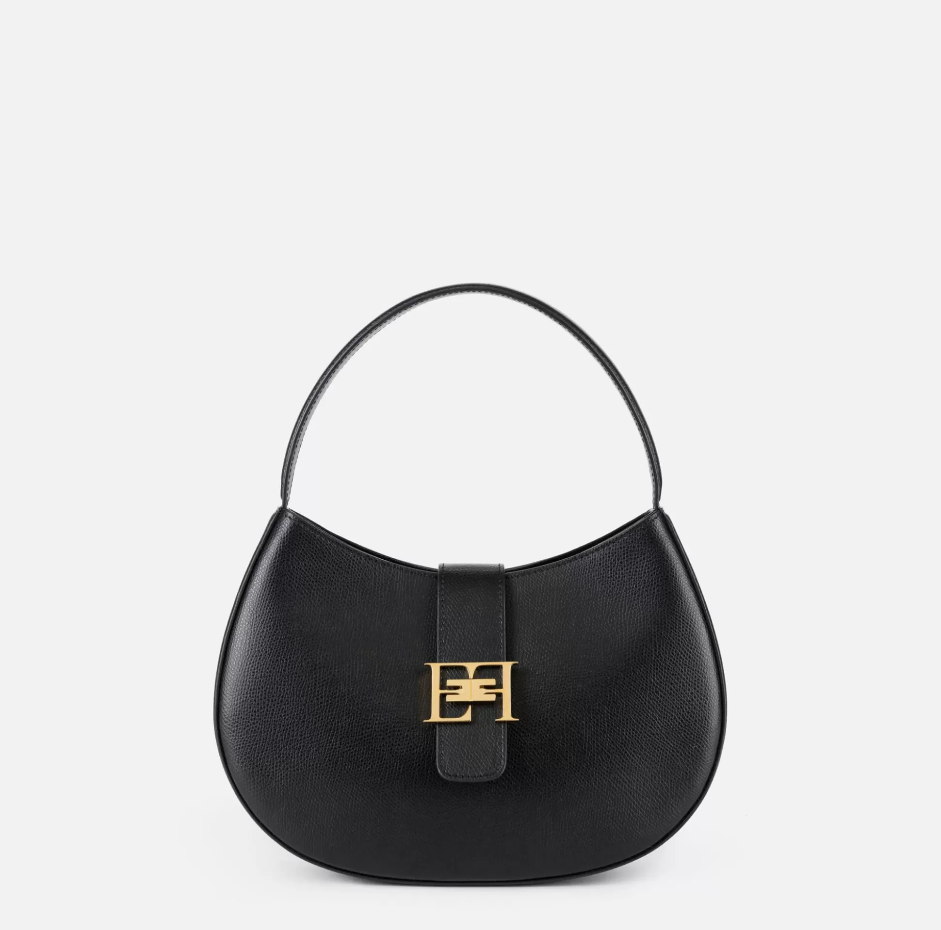 Elisabetta Franchi Borse A Mano^Hobo Grande Con Logo In Metallo