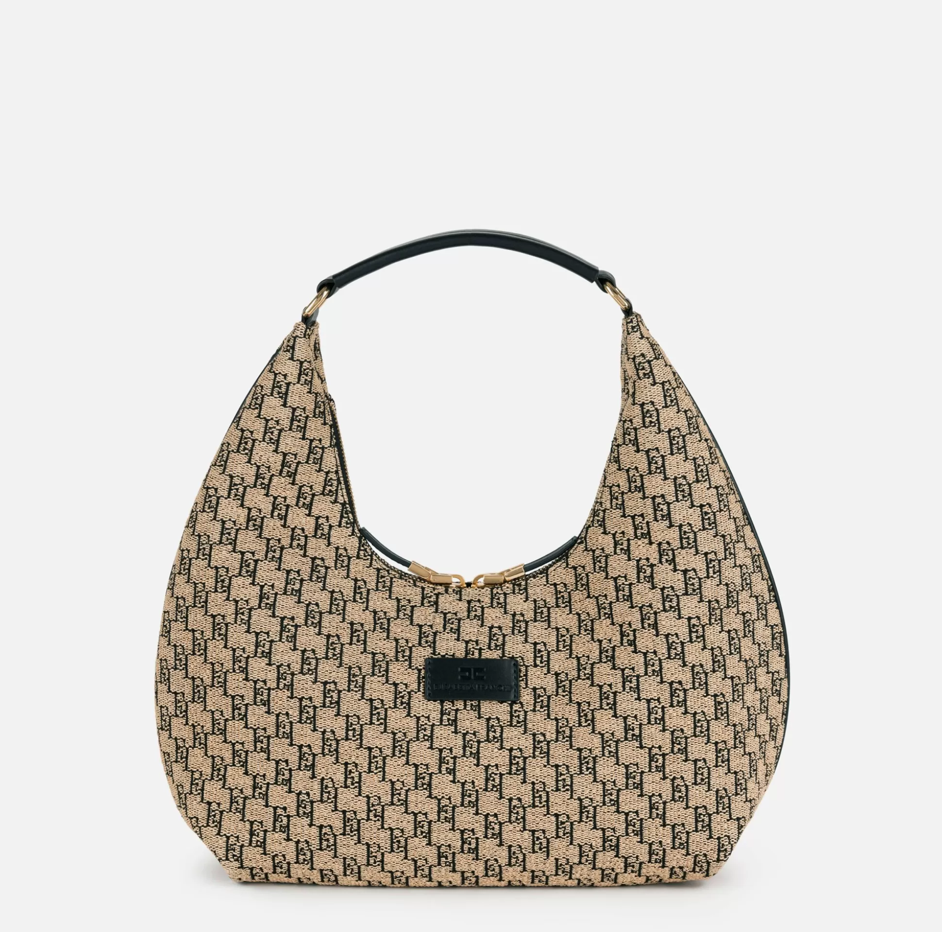 Elisabetta Franchi Borse A Mano^Hobo Grande In Rafia Jacquard