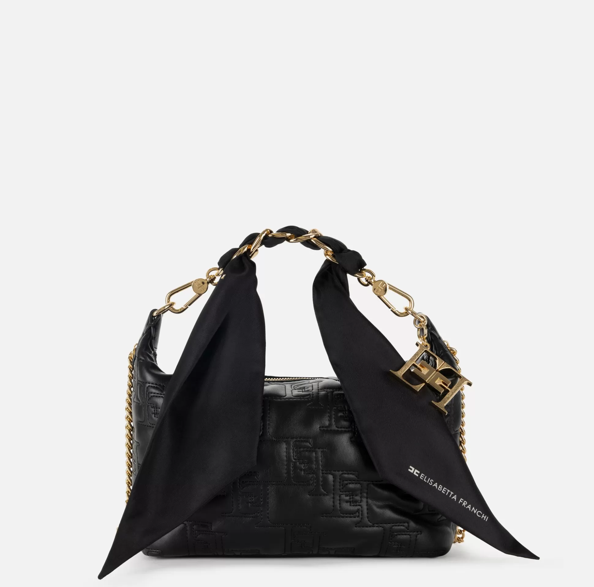 Elisabetta Franchi Borse A Mano^Hobo Piccola Con Catena Foulard