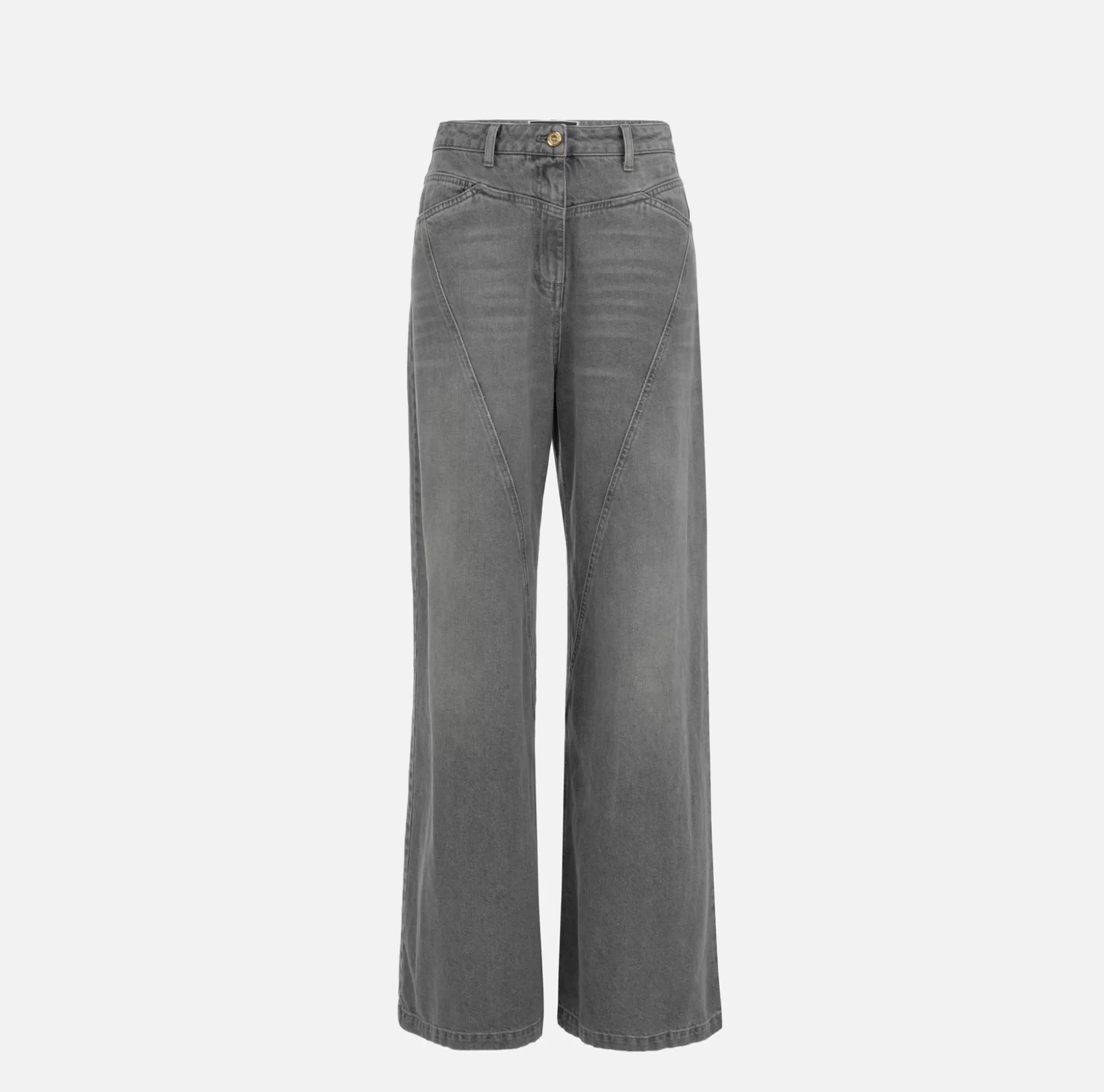 Elisabetta Franchi Jeans^Jeans A Palazzo Con Tagli Diagonali