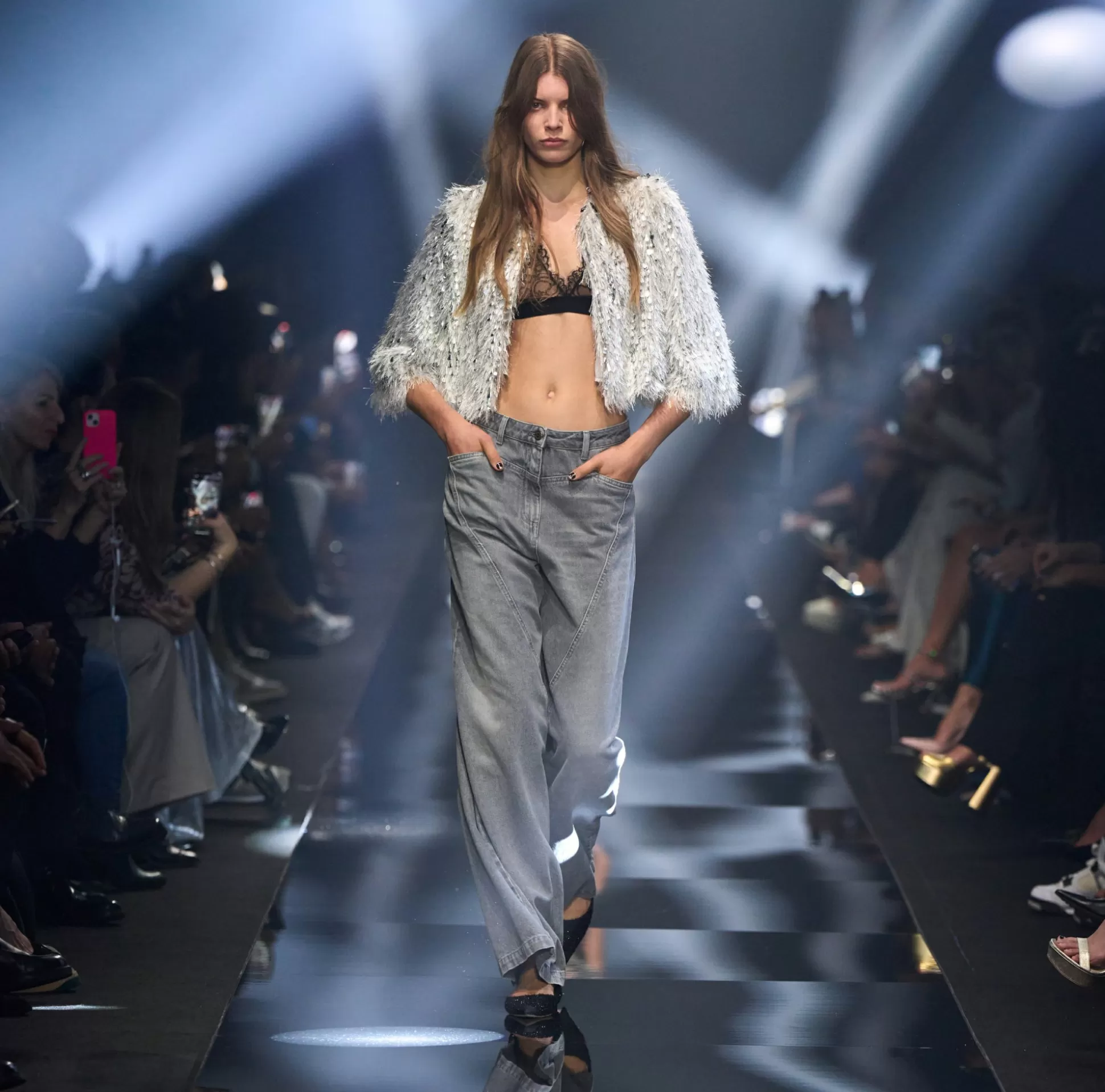 Elisabetta Franchi Jeans^Jeans A Palazzo Con Tagli Diagonali
