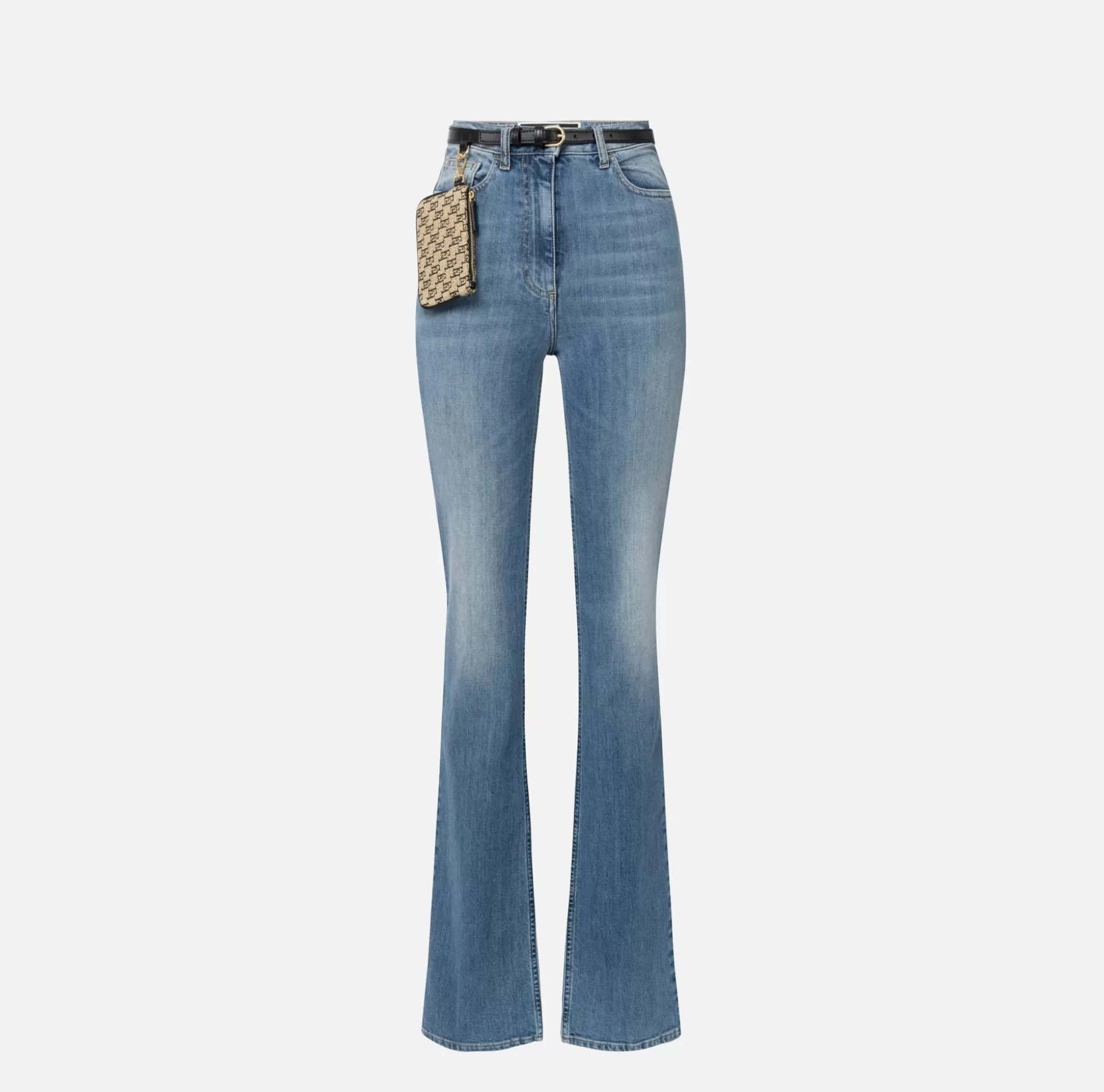 Elisabetta Franchi Jeans^Jeans A Zampetta Con Ricamo