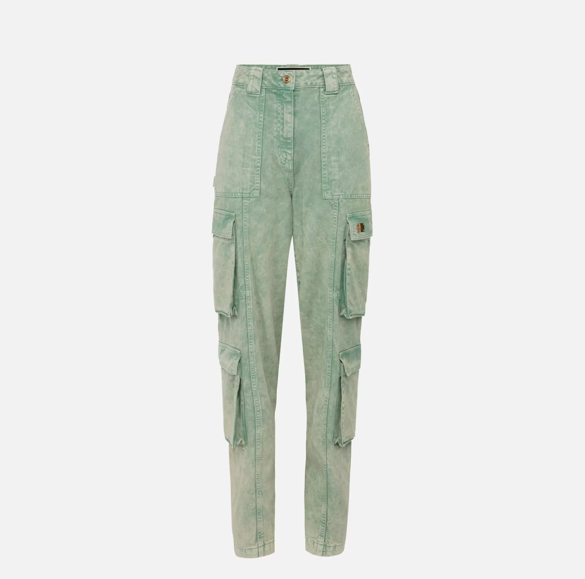 Elisabetta Franchi Jeans^Jeans Cargo Colorato Con Zip Posteriore