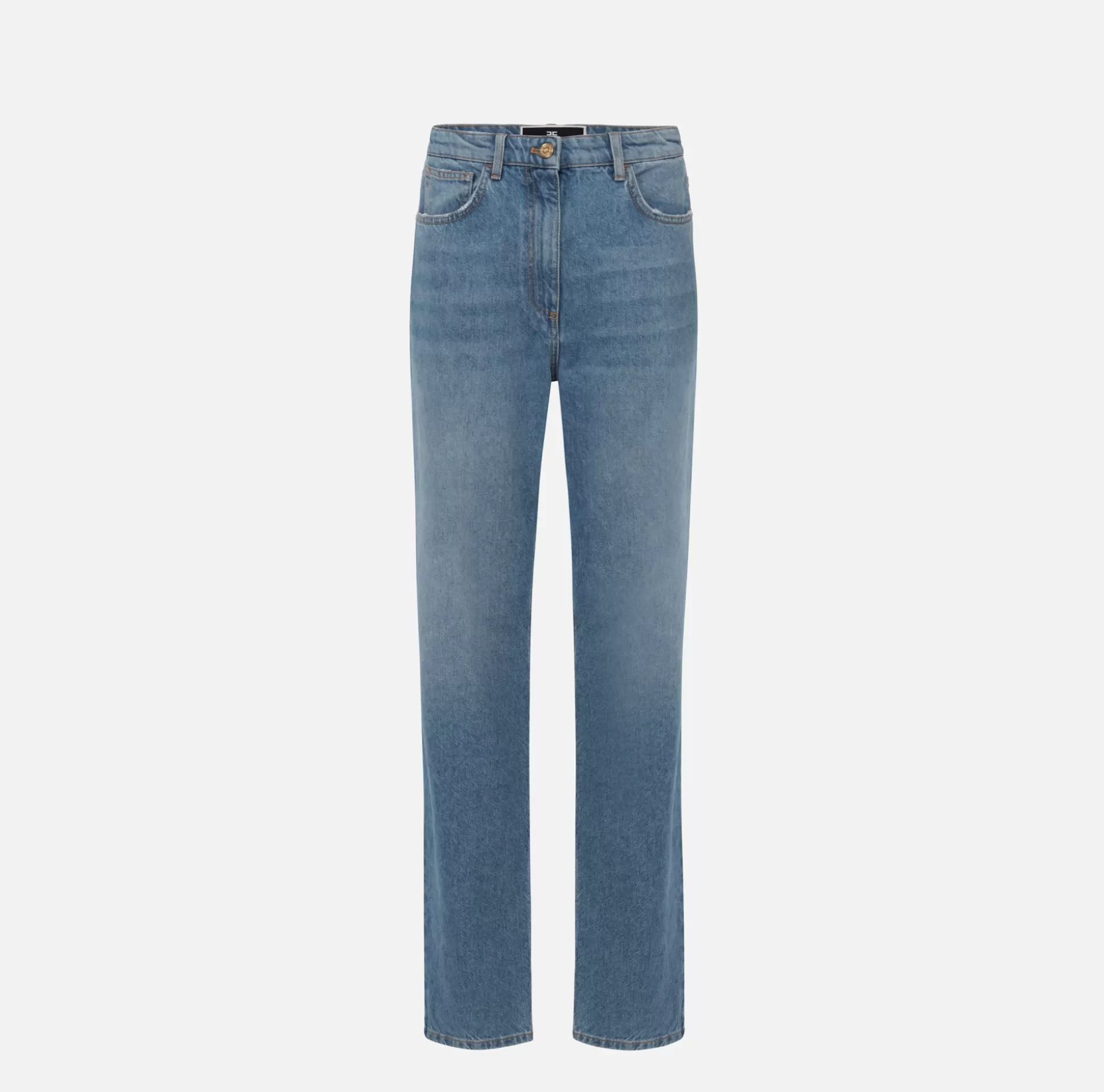 Elisabetta Franchi Jeans^Jeans Gamba Dritta Con Ricamo