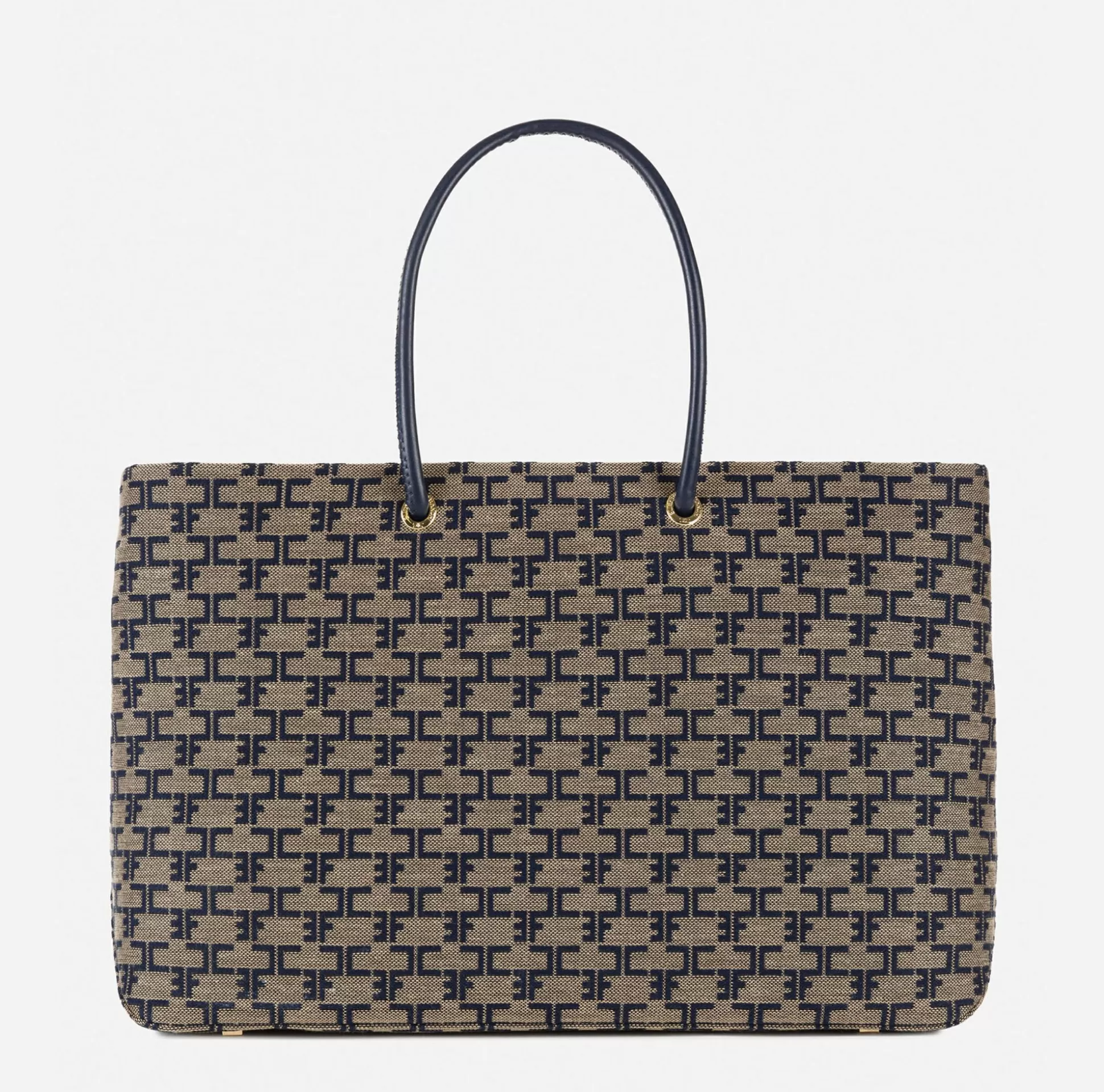 Elisabetta Franchi Borse A Spalla^Madame Monogram Shopper Con Logo