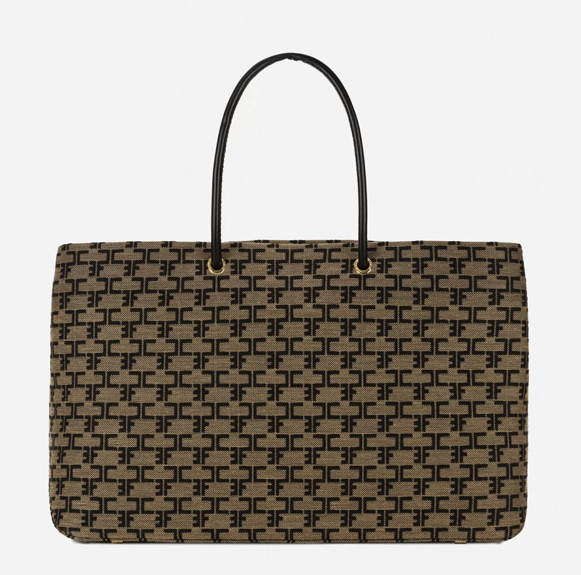 Elisabetta Franchi Borse A Spalla^Madame Monogram Shopper Con Logo