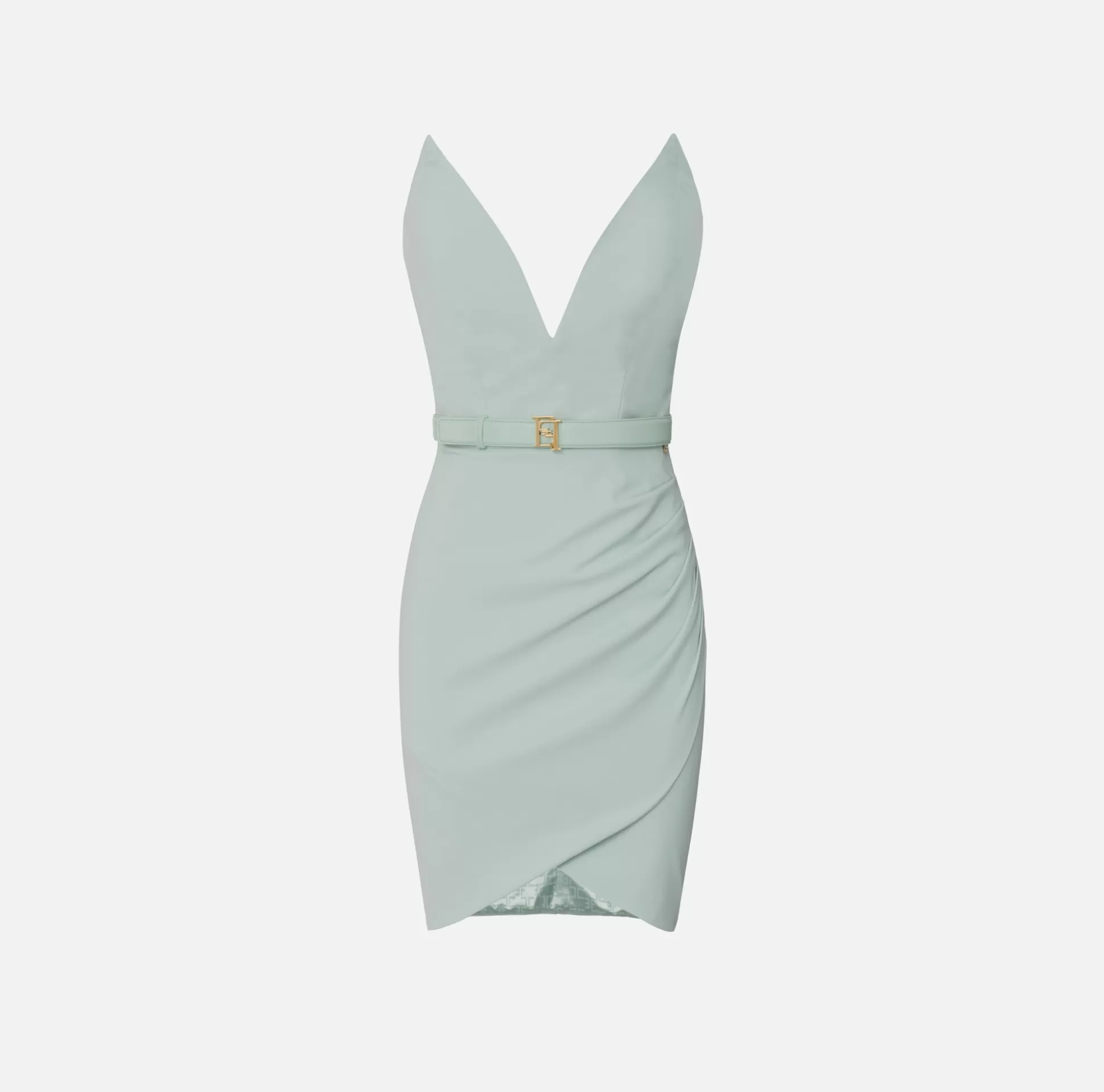 Elisabetta Franchi Abiti^Miniabito In Tessuto Tecnico Con Corpetto A Bustier