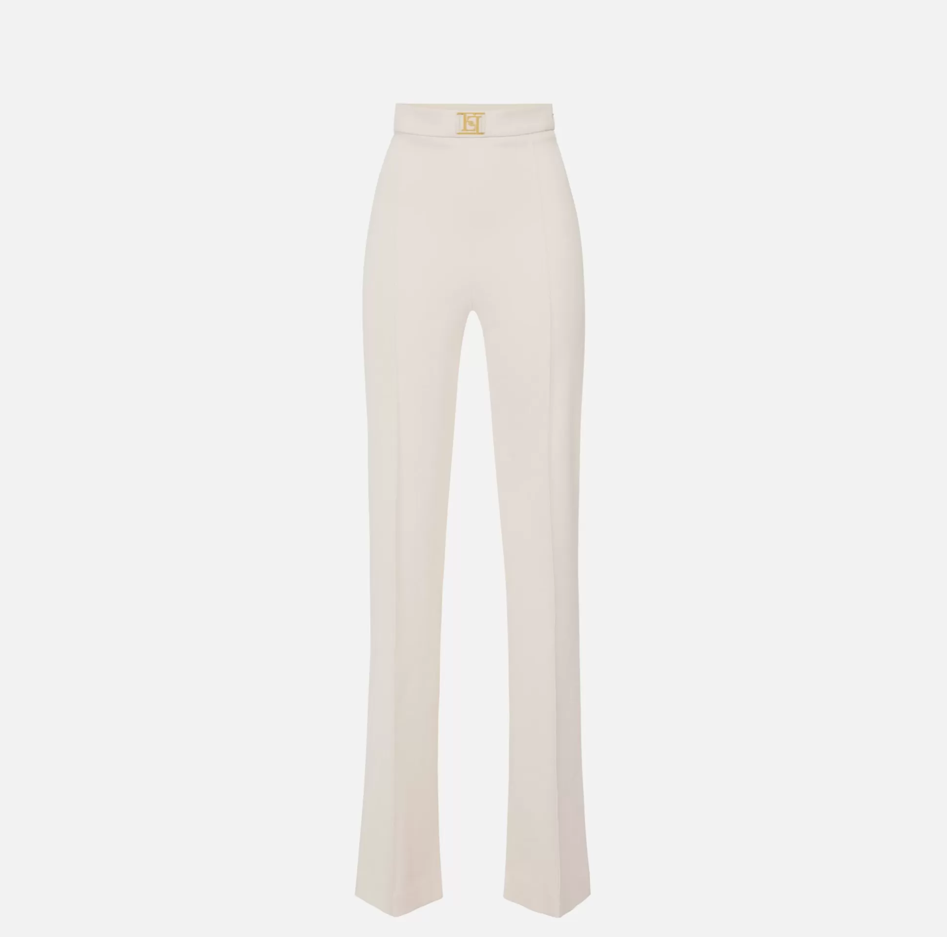 Elisabetta Franchi Pantaloni E Shorts^Pantalone Palazzo In Crepe Stretch