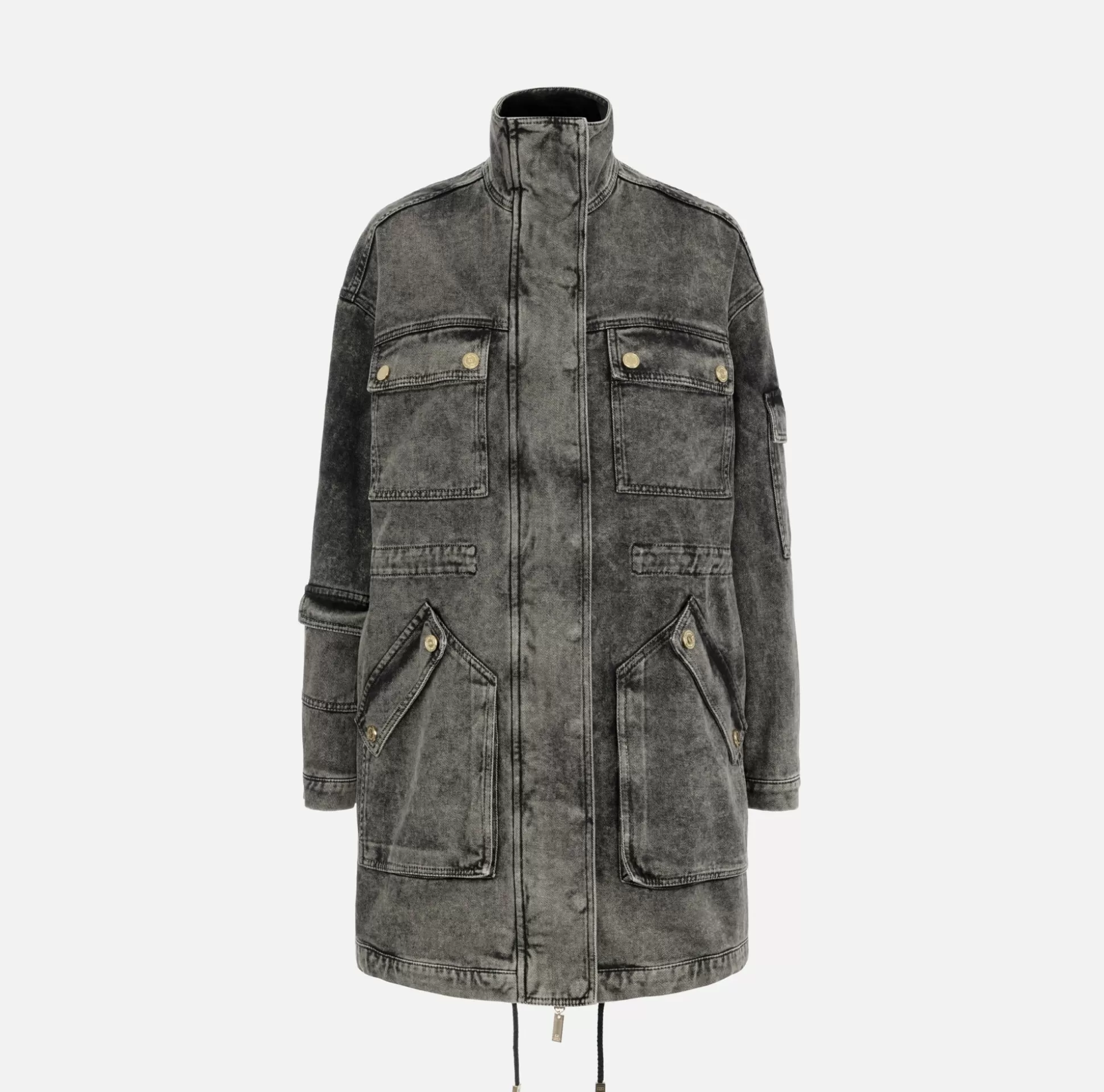 Elisabetta Franchi Giacche & Trench^Parka Over In Denim