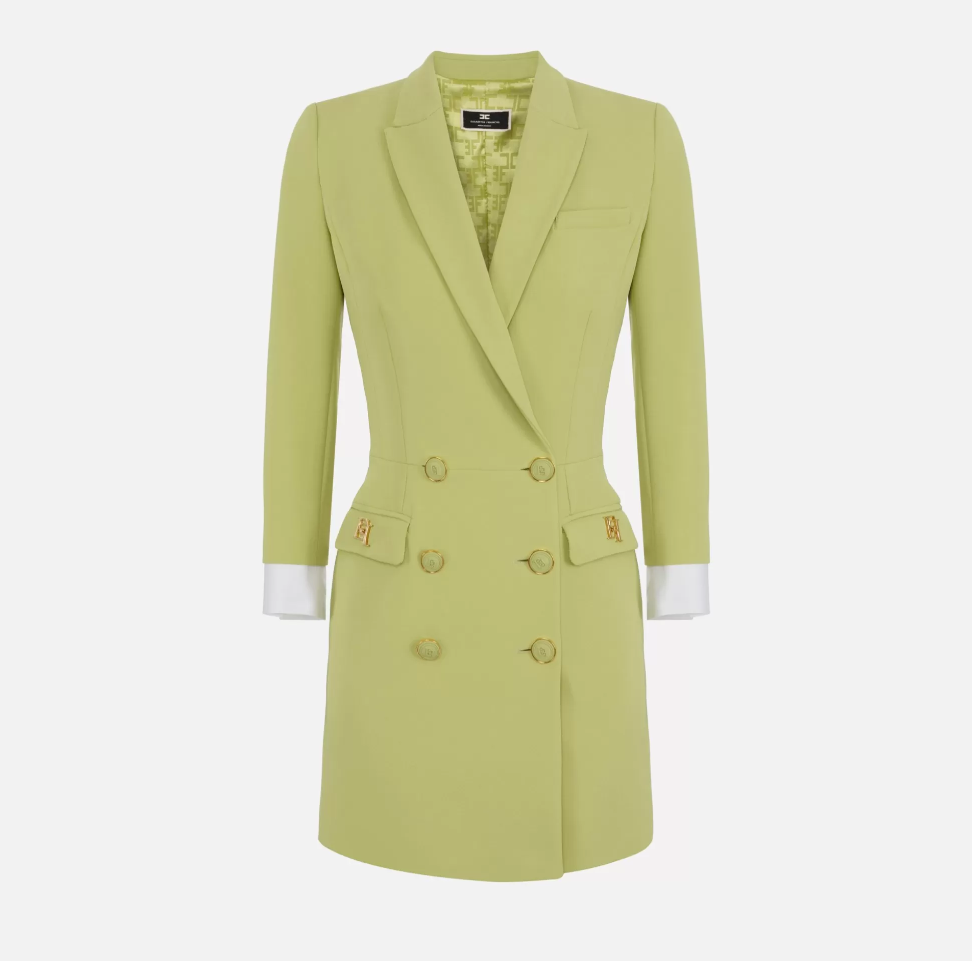 Elisabetta Franchi Abiti^Robe Manteau In Crepe Stretch