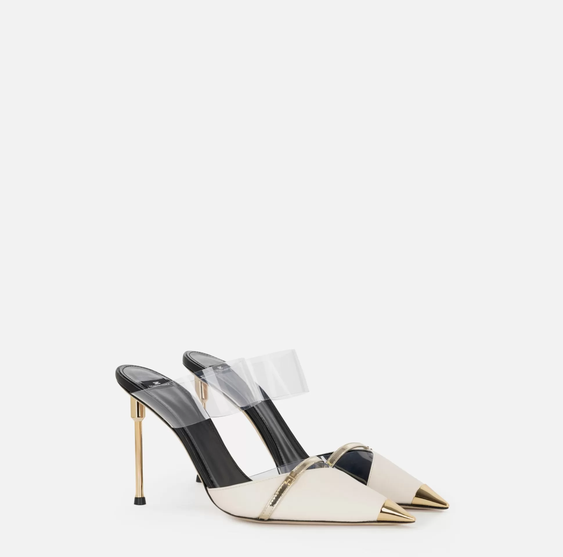 Elisabetta Franchi Decollete^Sabot In Pelle E Pvc