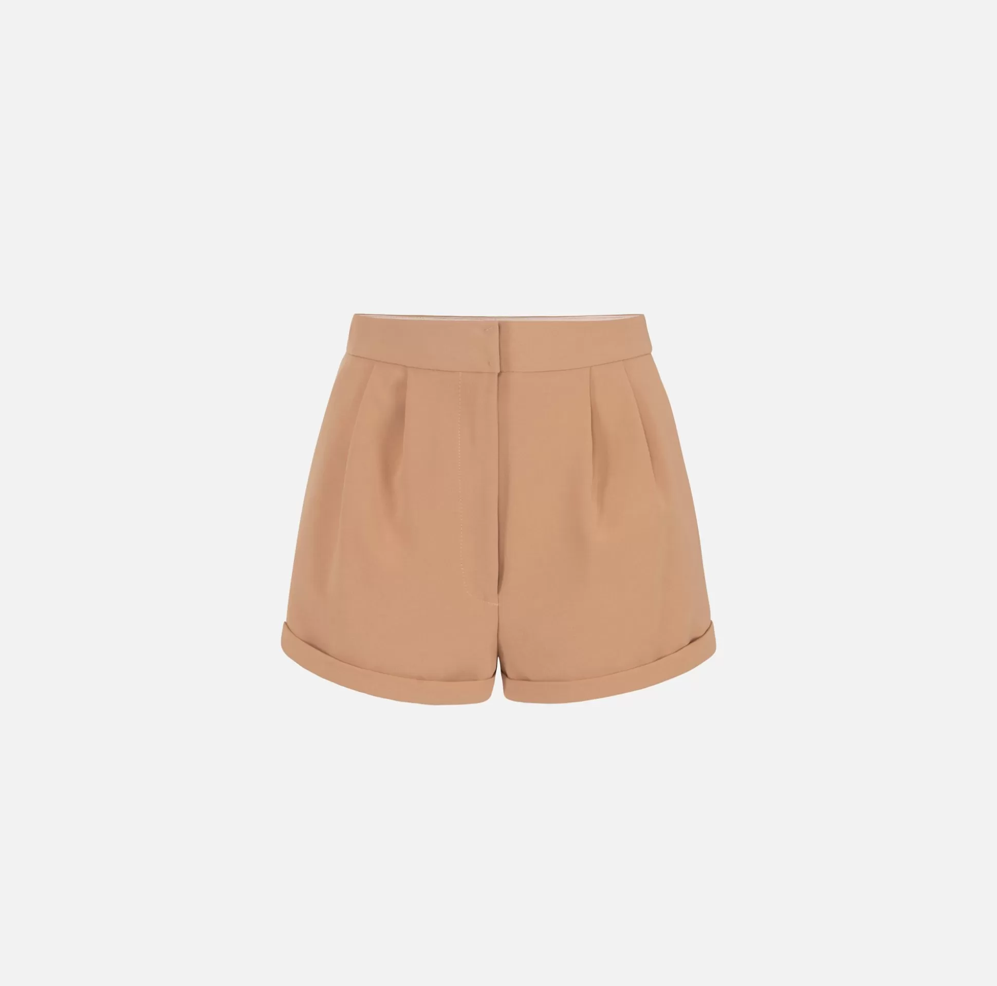 Elisabetta Franchi Pantaloni E Shorts^Shorts In Crepe Con Pinces