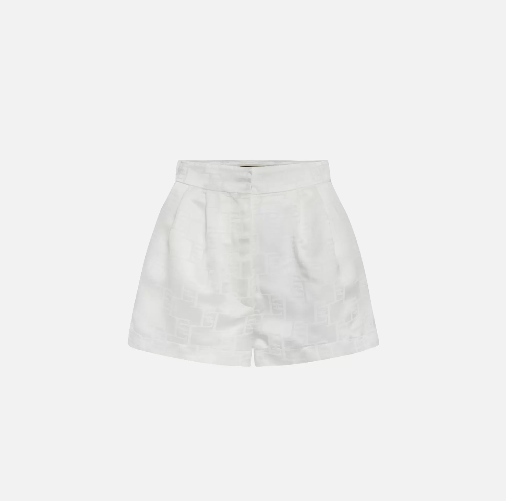 Elisabetta Franchi Pantaloni E Shorts^Shorts In Raso Jacquard Con Pinces