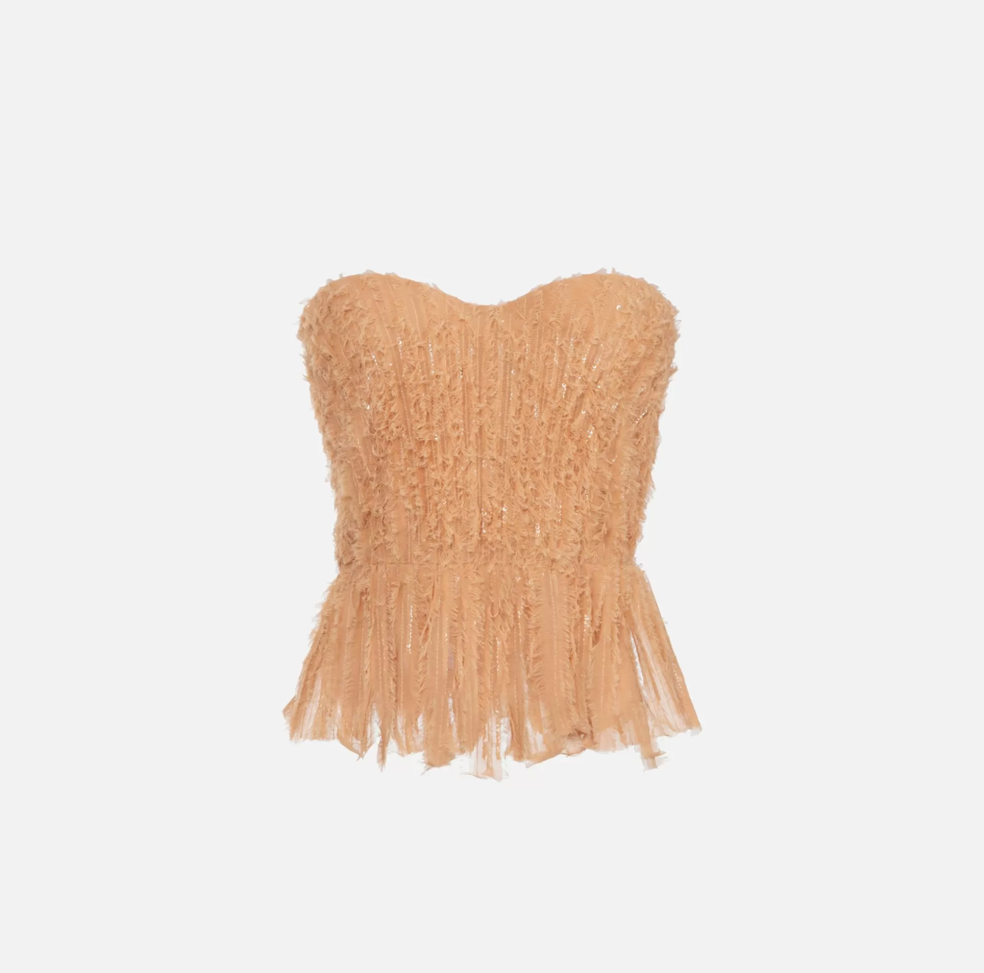 Elisabetta Franchi Top, T-Shirt & Body^Top Bustier In Organza Sfrangiata