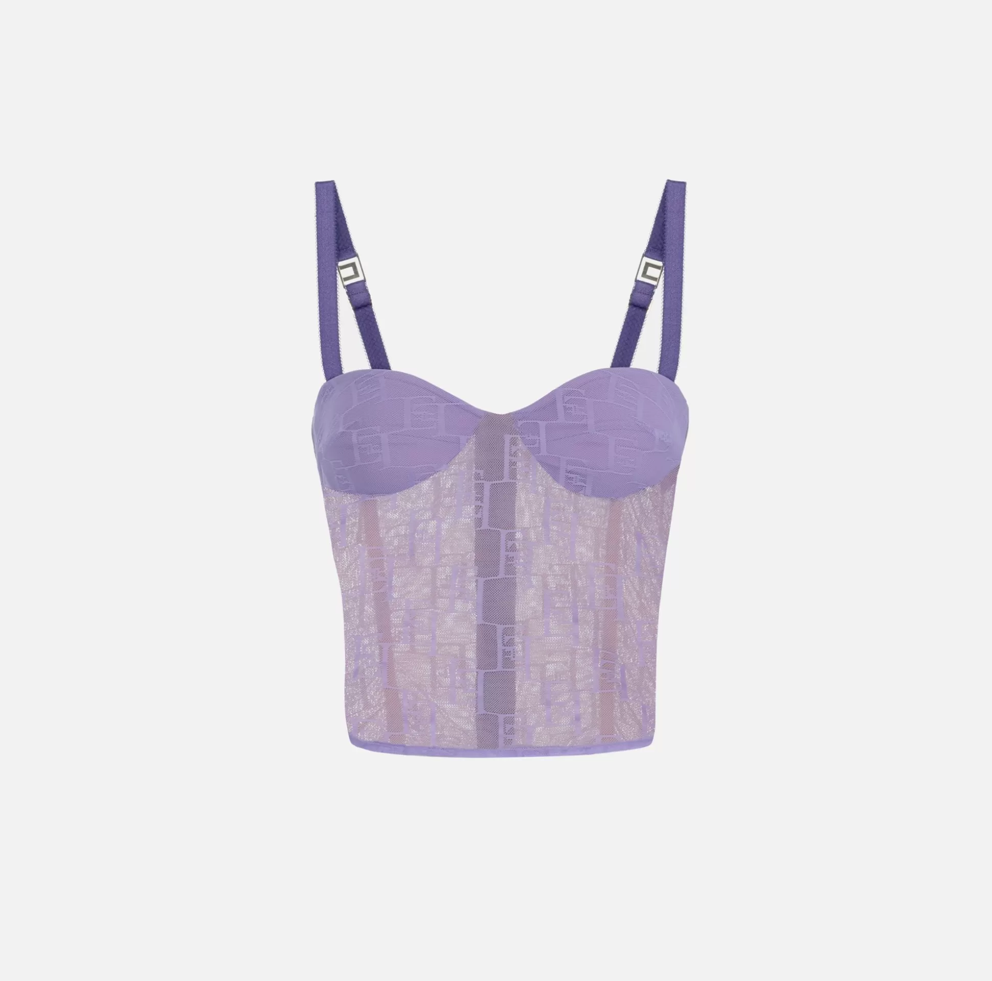 Elisabetta Franchi Top, T-Shirt & Body^Top Bustier In Tulle Logo