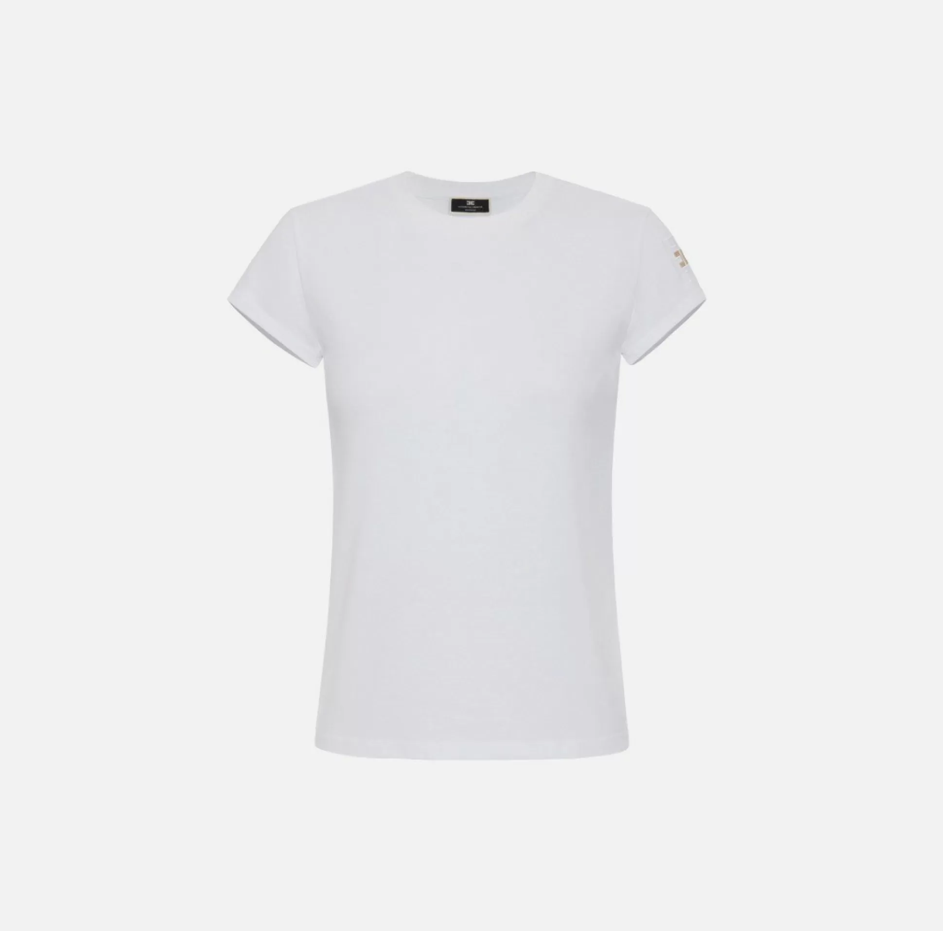 Elisabetta Franchi Top, T-Shirt & Body^T-Shirt In Jersey Con Ricamo